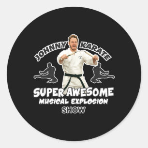 Adesivo Redondo Parques e Recreação Johnny Karate se Muda para