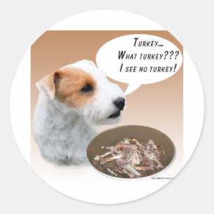 Adesivo Redondo Parson Russell Terrier Turquia