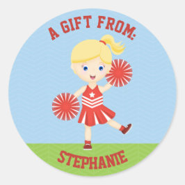 Adesivo Redondo Parte cheerleader