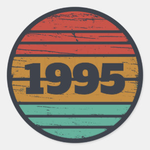 Adesivo Redondo Partido aniversário de 30 anos personalizado de tr