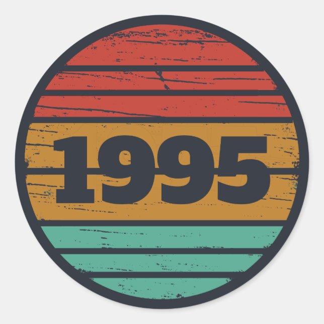 Adesivo Redondo Partido aniversário de 30 anos personalizado de tr (Frente)