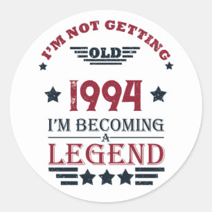 Adesivo Redondo Partido aniversário de 30 anos personalizado de tr