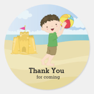 Adesivo Redondo Partido da praia