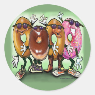 Adesivo Redondo Partido da rosquinha