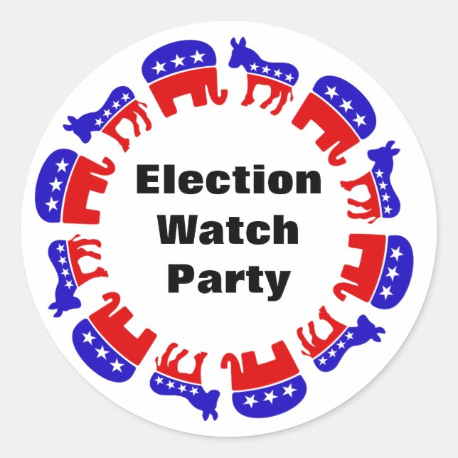 Adesivo Redondo Partido de Observação Eleitoral (Frente)