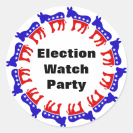 Adesivo Redondo Partido Democrata do Observatório Eleitoral