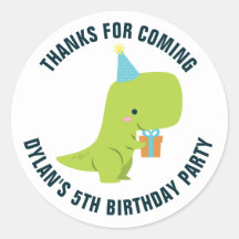 Partido do Aniversário de criança Dino