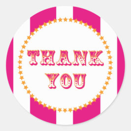 Adesivo Redondo Partido do Carnaval e do Circo