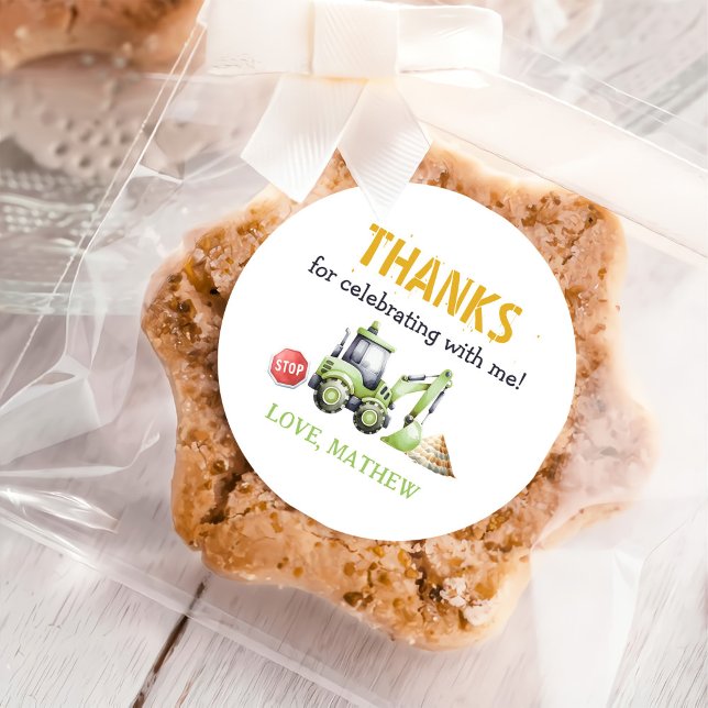 Adesivo Redondo Partido do primeiro aniversario das Crianças de Co (Criador carregado)