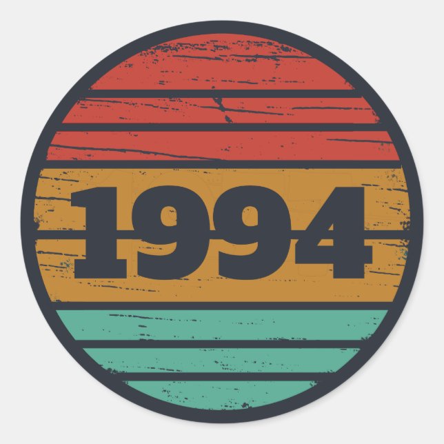 Adesivo Redondo Partido Personalizado 30 aniversário de 30 anos de (Frente)