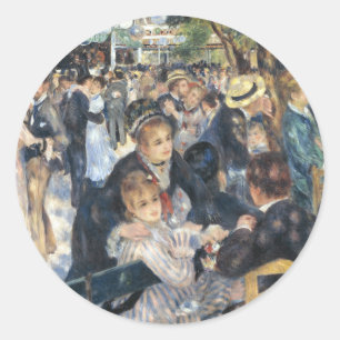 Adesivo Redondo Partido Renoir Moulin Dance Galette