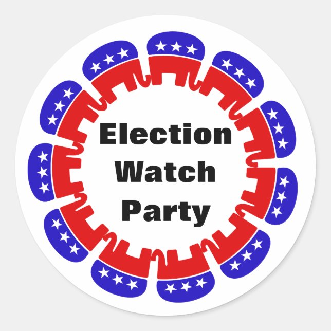 Adesivo Redondo Partido Republicano do Observatório Eleitoral (Frente)