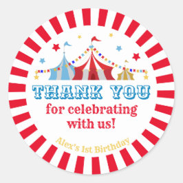 Adesivo Redondo Partido Tema do Carnaval