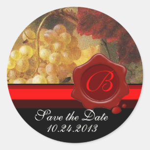 ADESIVO REDONDO PARTIDO VELHO DA DEGUSTAÇÃO DE VINHOS DO VINHEDO