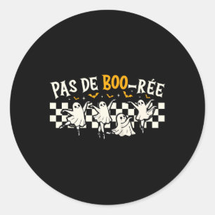 Adesivo Redondo Pas De Boorée Ghost Balé Dançando Halloween