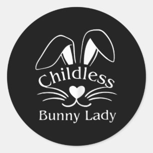 Adesivo Redondo Páscoa Coelhinha Infantil Lady Bunny Lover Rescut