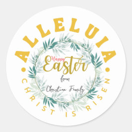 Adesivo Redondo Páscoa Cristã Personalizada
