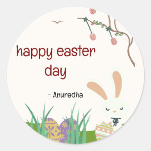 Adesivo Redondo Páscoa de celebridades: Um Dia de Alegria e Renova