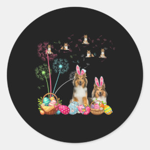 Adesivo Redondo Páscoa de esquadrão - Coelhinhos de coelhinhos Dan