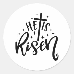 Adesivo Redondo Páscoa Design Que Está Riscado