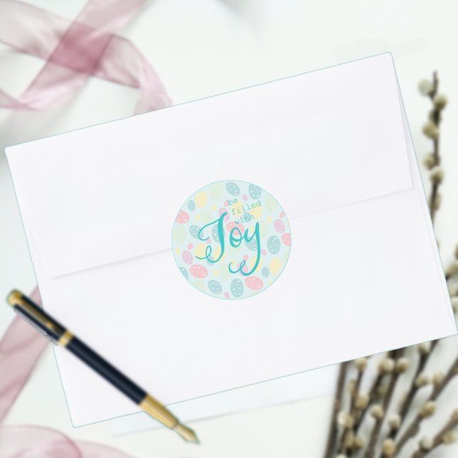 Adesivo Redondo Páscoa Joy (Criador carregado)