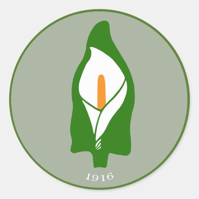 Adesivo Redondo Páscoa Lily Stickers (Frente)