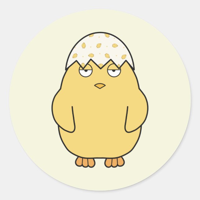 Adesivo Redondo Páscoa Mee Pintinho 2 (Frente)