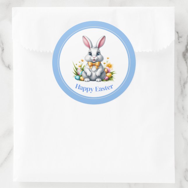 Adesivo Redondo Páscoa Stickers-Bunny (Bolsa)