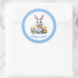 Adesivo Redondo Páscoa Stickers-Bunny