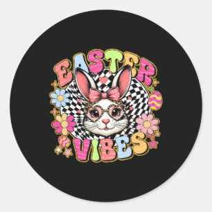 Adesivo Redondo Páscoa Vibes Coelho Floral Coelho Coelho Ovo Arco