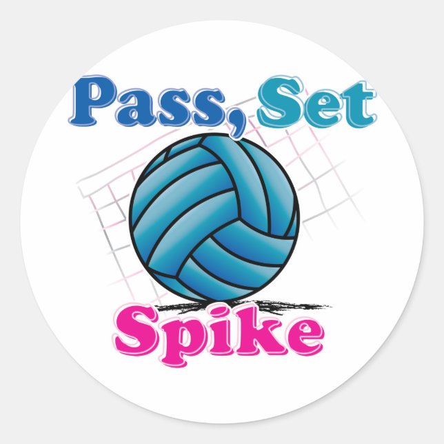 Adesivo Redondo Pass Set Spike (Frente)