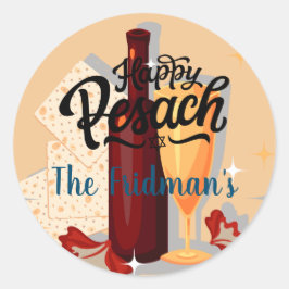 Adesivo Redondo Passagem feliz | Bonita e impressionante