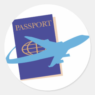 Adesivo Redondo Passaporte