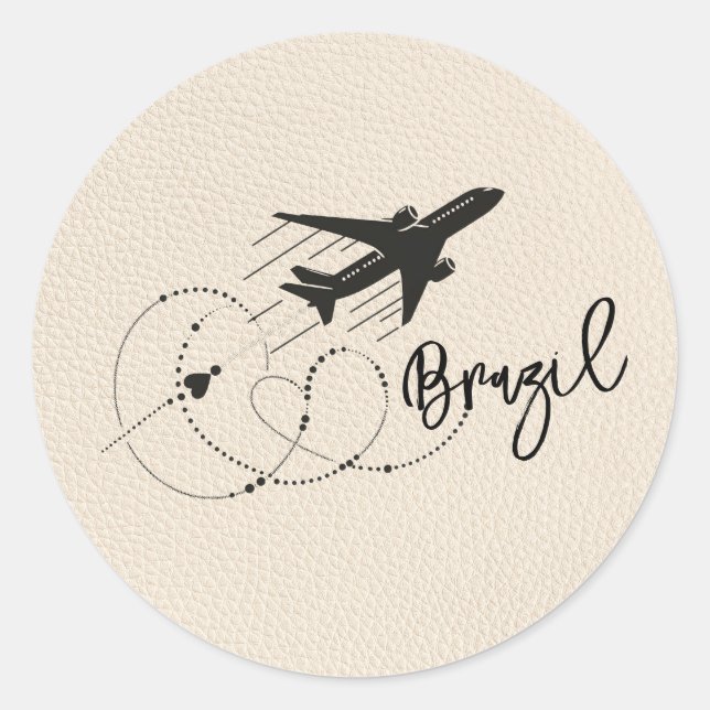 Adesivo Redondo Passaporte Ivory Brasil (Frente)