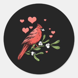Adesivo Redondo Pássaro Ave Vigiando Pássaro Observando Pássaro An