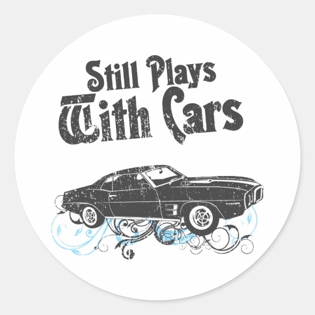 Adesivo Redondo Pássaro de Fogo Pontiac 1969 (Frente)