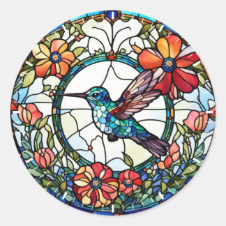 Adesivo Redondo Pássaro de Vidro Mingbird Faux