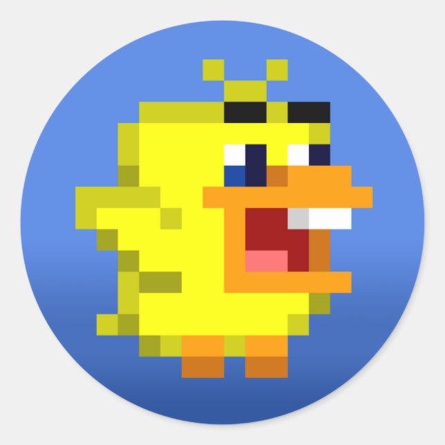 Adesivo Redondo Pássaros Felizes e Corajosos (Frente)