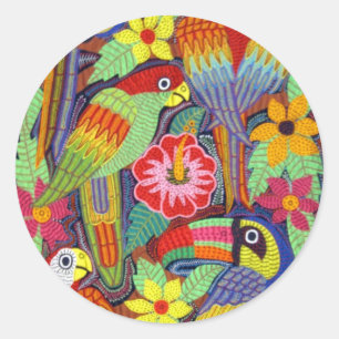 Adesivo Redondo Pássaros IMG_5319 do Mola de Panamá