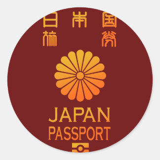 ADESIVO REDONDO PASSPORT(JAPAN)