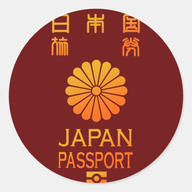 ADESIVO REDONDO PASSPORT(JAPAN) (Frente)