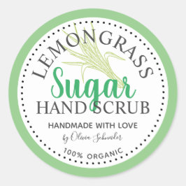 Adesivo Redondo Pasta de Açúcar de Limão Personalizada