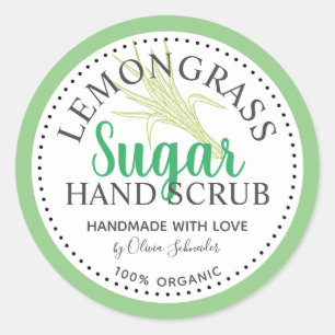 Adesivo Redondo Pasta de Açúcar de Limão Personalizada