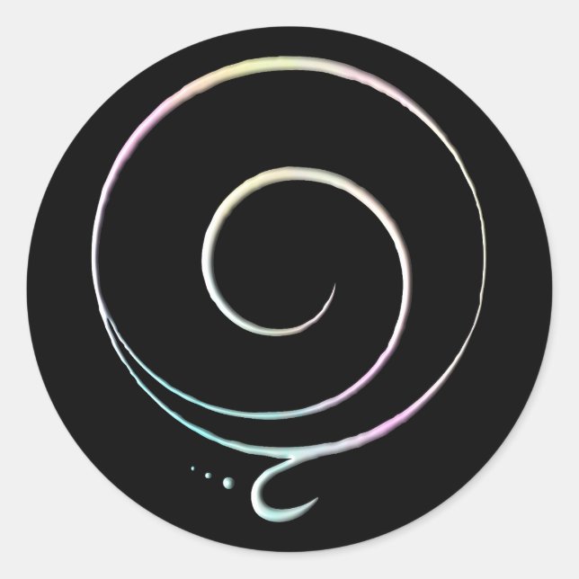 Adesivo Redondo Pastel Gratitude  (Frente)