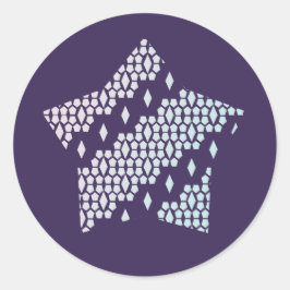 Adesivo Redondo Pastel Leve Cotton Candy Honeycomb Diamond