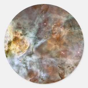 Adesivo Redondo Pastel Marble na Nebulosa Carina