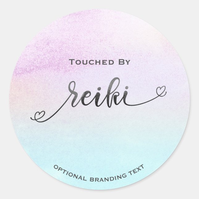 Adesivo Redondo *~* Pastel Suave - Arco-Íris Preto - Brilhante (Frente)