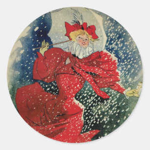 Adesivo Redondo Pastilhas Antigas Geraudel Art Nouveau