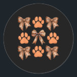 Adesivo Redondo Pata de Cachorro de Coquette de Arco Cachorro Impr<br><div class="desc">Pata de Cachorro de Coquette de Arco Cachorro Impresso Cachorro Estético Mãe</div>