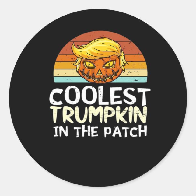 Adesivo Redondo Patch de Trumpkin mais legal (Frente)